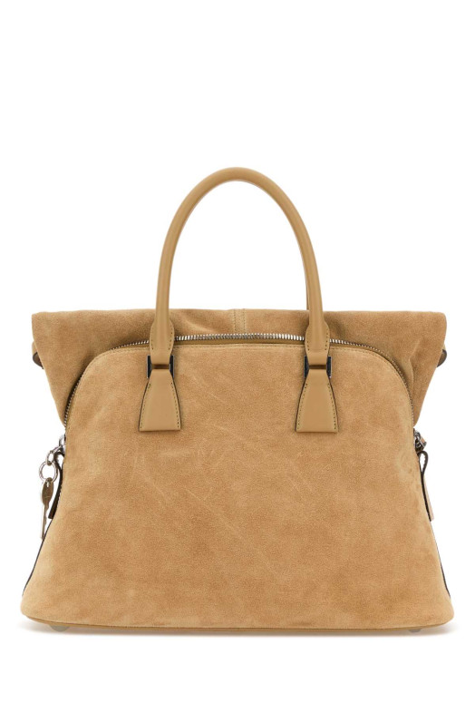 Бежевая замшевая сумка среднего размера 5AC MAISON MARGIELA (SB1WG0085P8829)