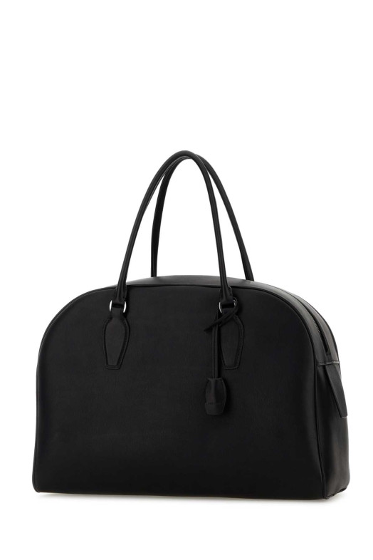 Black leather India 15.17 shopping bag THE ROW (W1594L72)