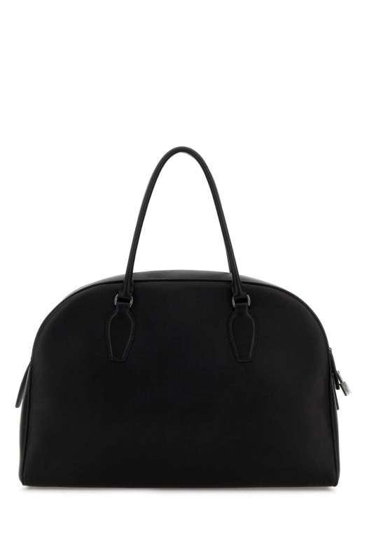 Black leather India 15.17 shopping bag THE ROW (W1594L72)