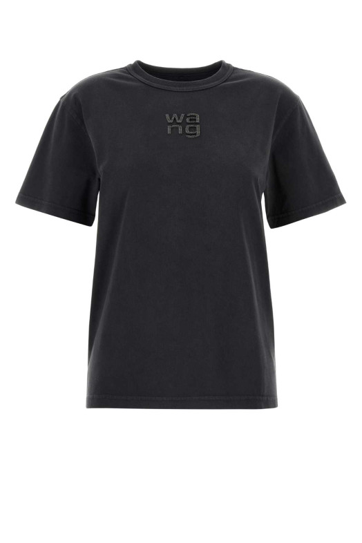 Black cotton t-shirt Black T BY ALEXANDER WANG (4CC1261220)