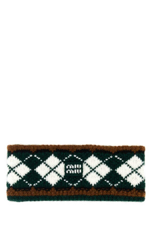 Embroidered jacquard headband MIU MIU (5IH0442IEI)