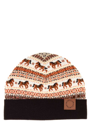 Embroidered wool beanie hat STELLA McCARTNEY (6K11313S2614)