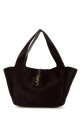 Chocolate calf hair Le 5 Ã  7 Bea shopping bag SAINT LAURENT (763435AAD25)