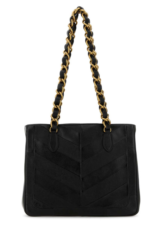 Black leather La Seine shopping bag Black VALENTINO GARAVANI (8W2B0T13PSN)