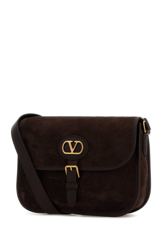 Коричнева замшева сумка через плече Antibes VALENTINO GARAVANI (8Y2B0S78UEX)