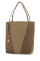 Dove grey leather and suede ChloÃ¨ Spin shopping bag CHLOE (CH25WS811Q76)