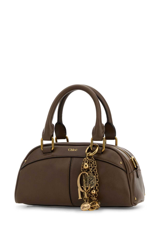 Mud leather small Bowling ChloÃ© small handbag CHLOE (CH26SS956Q86)
