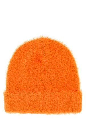 Orange nylon beanie hat FENDI (FXQ116AVPQ)