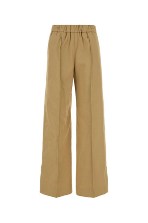 Camel cotton wide-leg pant JIL SANDER (J02KA0180J45322)