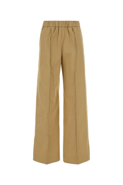 Camel cotton wide-leg pant JIL SANDER (J02KA0180J45322)