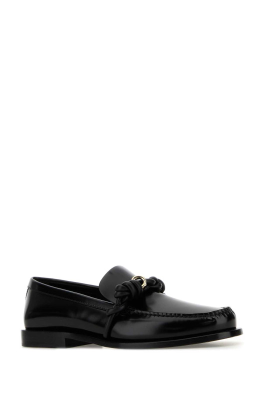 Black leather Tangle loafers JIL SANDER (J15WR0029P7593)