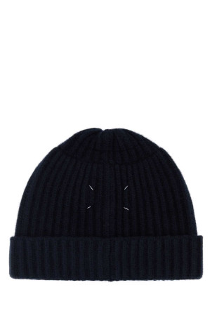 Midnight blue wool beanie hat MAISON MARGIELA (S50TB0016M13226)