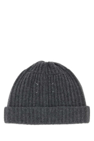 Dark grey wool beanie hat MAISON MARGIELA (S50TB0016M13226)