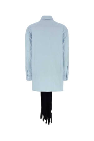 Light blue poplin shirt MM6 MAISON MARGIELA (S52DT0060M35480)