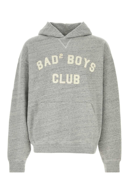 Melange grey cotton oversize sweatshirt DSQUARED (S74GU0938D25026)