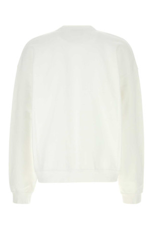 White cotton oversize sweatshirt White DSQUARED (S74GU0948D25028)