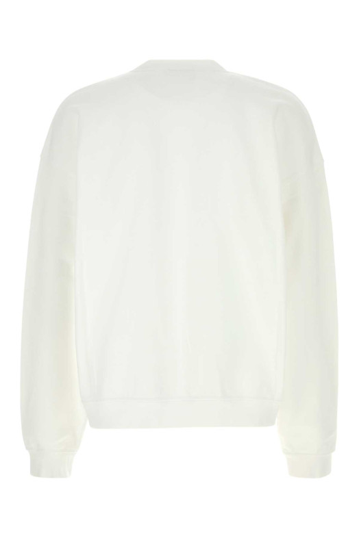 White cotton oversize sweatshirt White DSQUARED (S74GU0948D25028)