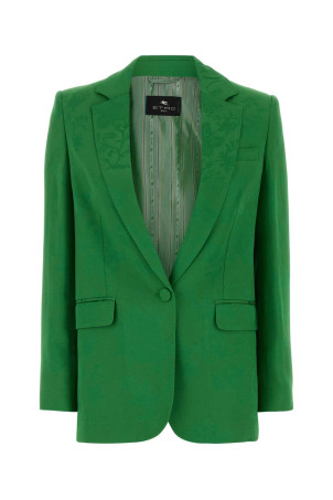 Green jacquard blazer ETRO (WRCA004299TJDA0)
