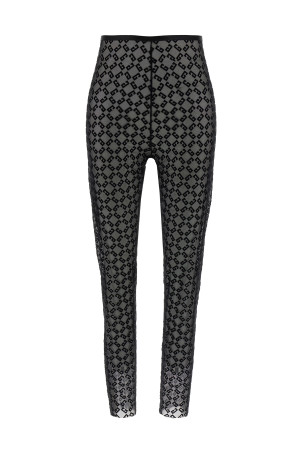Monogram logo leggings Black