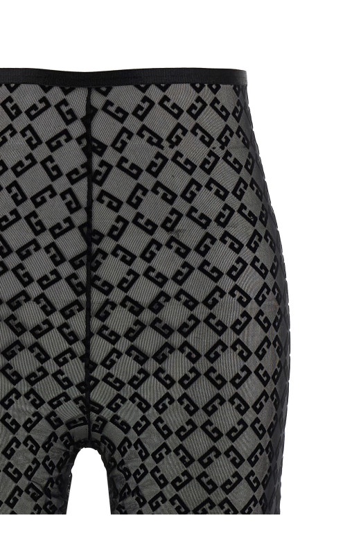 Monogram logo leggings Black