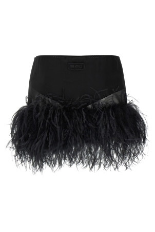 Feather skirt Black