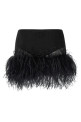 Спідниця з пір'ям Чорна THE ATTICO 260WCR00153100