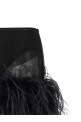 Спідниця з пір'ям Чорна THE ATTICO 260WCR00153100