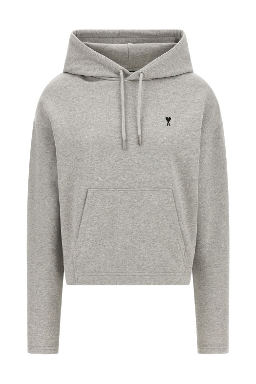 Толстовка с вышитым логотипом Серый AMI PARIS FSW7677300951