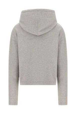 Logo embroidery hoodie Gray