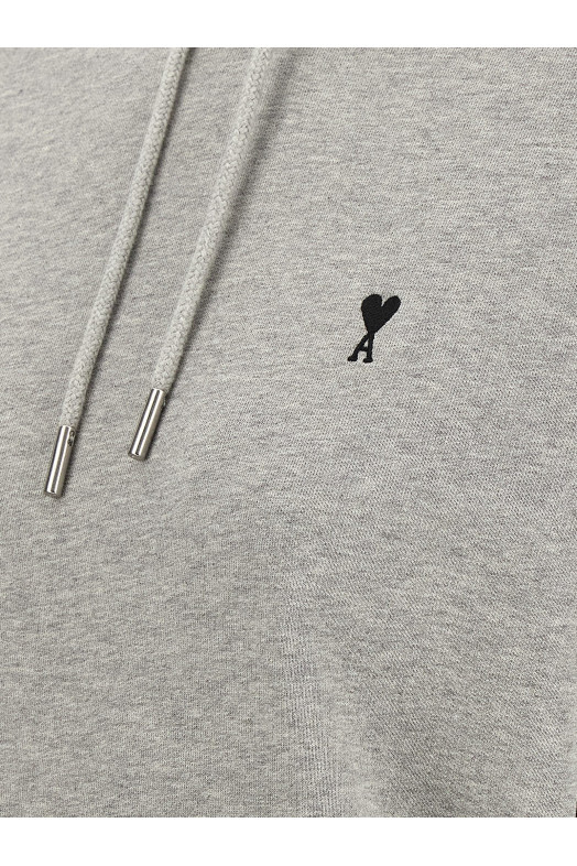 Толстовка с вышитым логотипом Серый AMI PARIS FSW7677300951