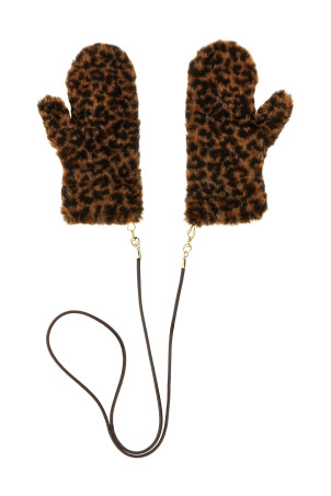 'Ombrato10' mittens Brown