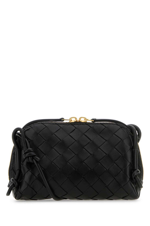 Black leather Concert crossbody bag Black BOTTEGA VENETA (794258VCPP1)
