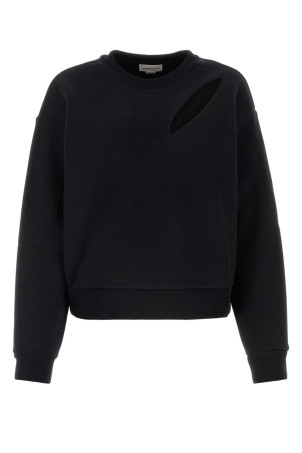 Black cotton sweatshirt Black ALEXANDER MCQUEEN (794769QLAC8)