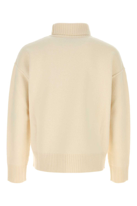 Ivory wool sweater AMI (UKS839018)