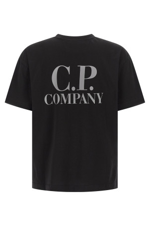 Футболка з логотипом Чорна C.P. COMPANY 20CMTS086A005100W999