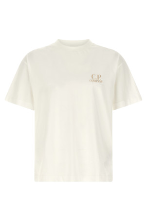 Футболка з логотипом Біла C.P. COMPANY 20CMTS086A005100W103