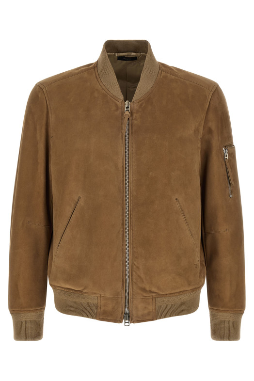 Замшева куртка-бомбер Бежева TOM FORD LBS087LMS027JBV