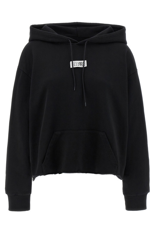 Толстовка с капюшоном «Числовая подпись MM6» Черный S52GU0235M25025900