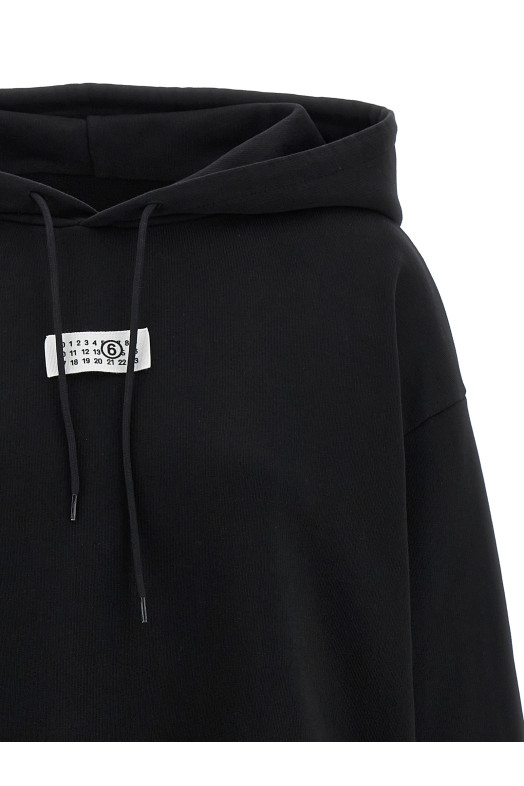 Толстовка с капюшоном «Числовая подпись MM6» Черный S52GU0235M25025900