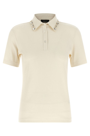 Кришталева сорочка-поло Бежева FABIANA FILIPPI JED266F138L9080145