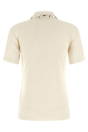 Кришталева сорочка-поло Бежева FABIANA FILIPPI JED266F138L9080145