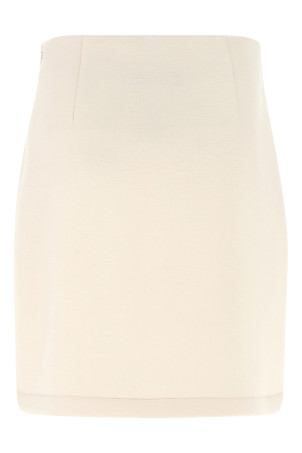 Cashmere scuba skirt Beige