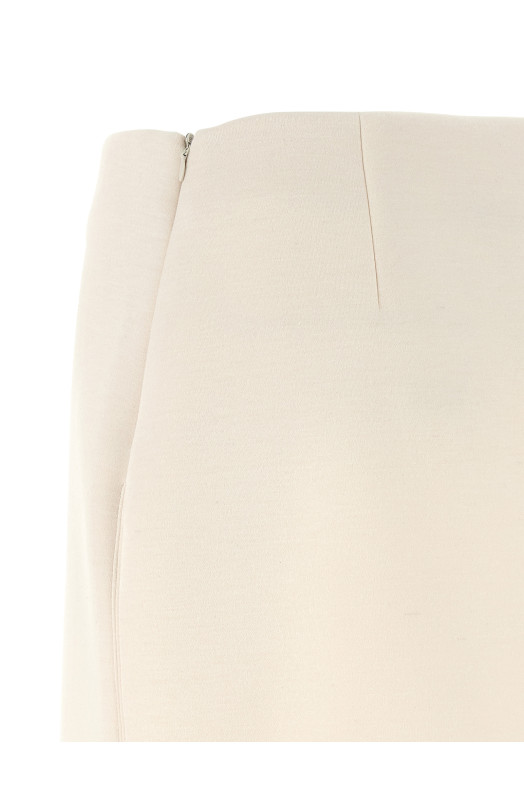 Кашемировая юбка-скайба Бежевая FABIANA FILIPPI GND266F389L7480145