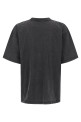 'Washed Crayon Loop' T-shirt Black-grey