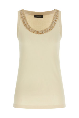 Вставка з твіду, верхня частина, бежева FABIANA FILIPPI JED266F602L9180145