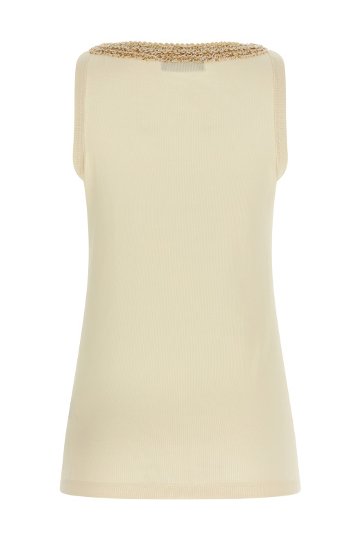 Вставка з твіду, верхня частина, бежева FABIANA FILIPPI JED266F602L9180145