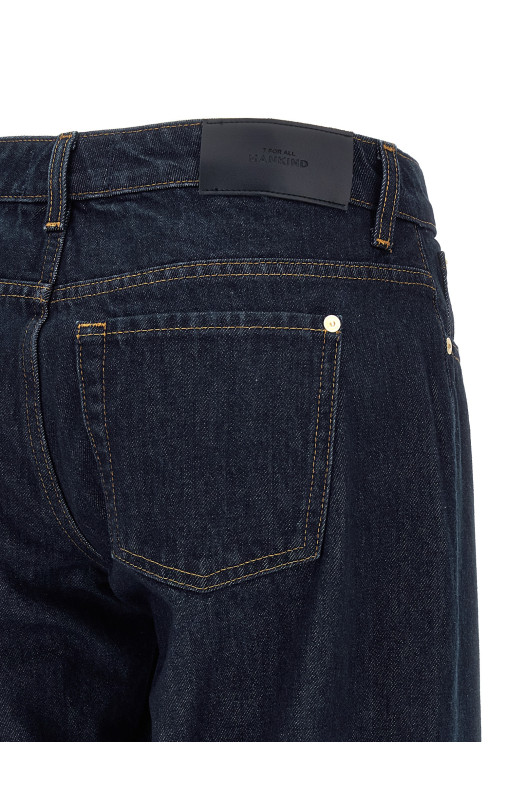 Джинсы с низкой талией Синие 7UD70E48U71ZI