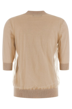 Double layer sweater Beige