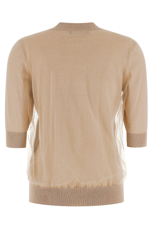 Double layer sweater Beige
