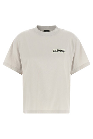 'Masking Tape' T-shirt Gray